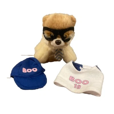 Gund Peluche Itty Bitty Boo Cachorro 5” Perro “Nerd” #002 Batman Máscara Gafas + Conjunto Foto 1 de 4