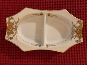 Plato antiguo Noritake 1920/30 pintado a mano dividido 8,5" delicioso - Imagen 1 de 5