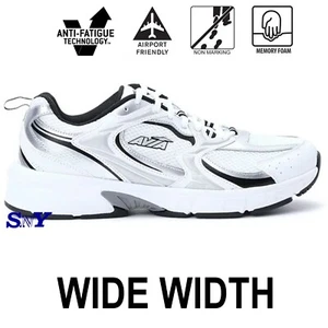 Avia Men's 5000 Performance Walking Sneakers Lightweight Breathable White Shoes - Picture 1 of 6