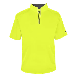 Badger 419900 Mens Short Sleeve Moisture-Wicking B-Core 1/4-Zip Athletic T-Shirt - Picture 1 of 15