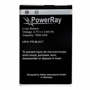 PowerRay Handy Akku Batterie PR-BL5Ct für Nokia 6303 Classic - 6303i Classic - Bild 1 von 2