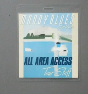 Moody Blues backstage pass laminated Sur La Mer Tour Staff AUTHENTIC ! - Bild 1 von 1