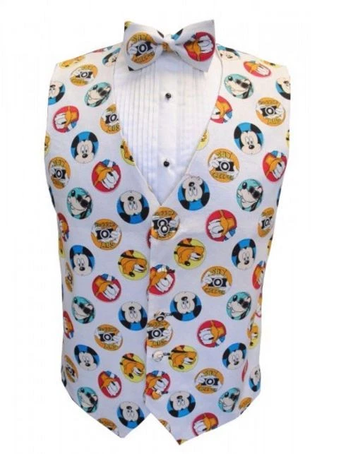 Mickey Mouse and Friends Tuxedo Vest and Bow Tie - Image 1 of 1