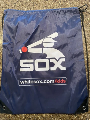 Chicago White Sox Drawstring Backpack Bag Authentic MLB Kids Club SGA Cover