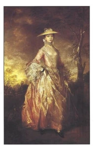 POSTAL, THOMAS GAINSBOROUGH. MARÍA, CONDESA HOWE. LOS GRANDES ARTISTAS - Imagen 1 de 2