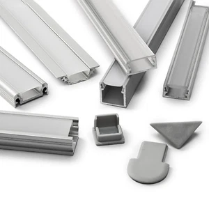 LED Profil Aluprofil für LED Streifen 1& 2m Aluminium Profile Schiene ModelleALU - Bild 1 von 57