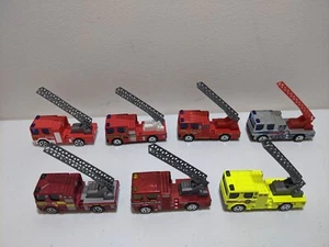 2003 Matchbox 1-75 Pumper Squad Dennis Sabre Ladder Fire Truck Red  1:96 (ALL 7) - Picture 1 of 18