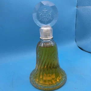 Vintage Avon 1980 Crystal Snowflake Christmas Bell Topaze Cologne New Full NOS - Picture 1 of 3