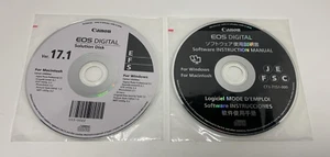 Canon EOS Instruction Manual Disk & Camera Solution Disk Ver 17.1 CD Mac/Windows - Picture 1 of 2