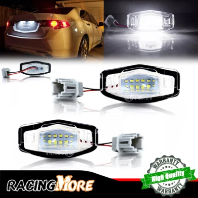 Paquete de 2 luces de matrícula para Acura MDX TSX RL Honda Accord Civic Odyssey Pilot Foto 1 de 4