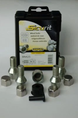 Rim lock Skoda favorite screw M12x1.50x30 taper collar 60° anti-theft device - Image 1 of 2