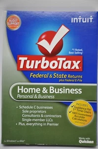 TurboTax 2012 Home & Business Personal & Business Federal & State CD - Picture 1 of 12