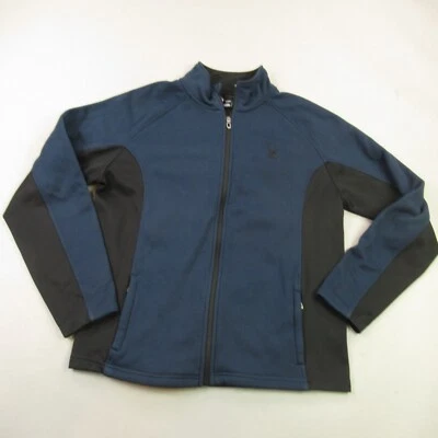 Chaqueta Spyder Para Hombre Grande Manga Larga Cremallera Ligera Esquí Azul Foto 1 de 4