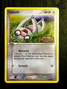 SLAKOTH HOLO POKEMON KARTE 63/108 EX POWER KEEPERS GESTEMPELT UNBESPIELT NM- - Bild 1 von 2