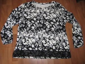 Langarm Shirt, Gina B, Oberteil, XL, Shirt, T-Shirt, Damen Shirt, Muster, Sommer - Bild 1 von 7