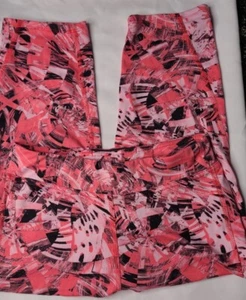 The North Face girls Pink Black capri leggings active sports Sz 14/16  pants  - Picture 1 of 9