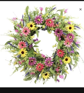 spring wreath, Front Door Wreath for Home Decor, X002RHPD4D - Picture 1 of 5