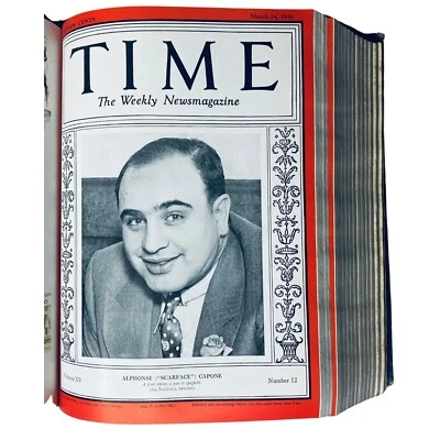 Time Bound Weekly Magazine January 6, 1930 - June 30, 1930 AL Capone Scarface - Image 1 of 4