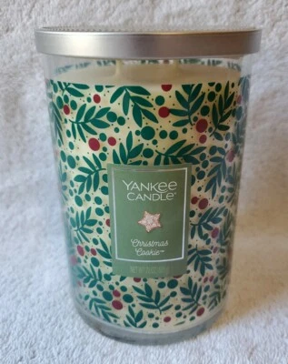 Yankee Candle 2 Mechas Pilar Vaso "Galleta de Navidad" Tarro 22 OZ Nuevo Foto 1 de 4