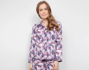 CYBERJAMMIES CASSIE LADIES- PYJAMA-TOP-SLEEP-LOUNGE WEAR PURPLE - Picture 1 of 3