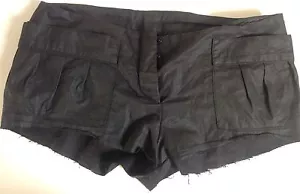 PANTALONCINI HOT PANTS E-PLAY TG 40 LINO E COTONE WOMEN'S HOT PANTS SIZE 28 - Foto 1 di 5
