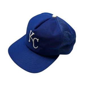 VTG Kansas City Royals New Era Snapback Trucker Hat Made In USA M/L - Picture 1 of 10