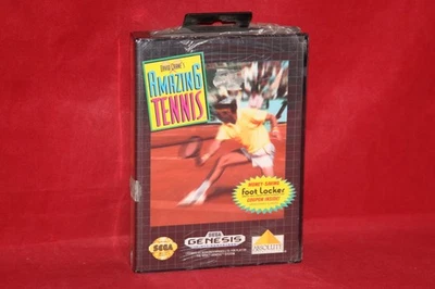 David Crane's Amazing Tennis (Sega Genesis, 1993) Authentic Game, Factory Sealed - Image 1 of 4