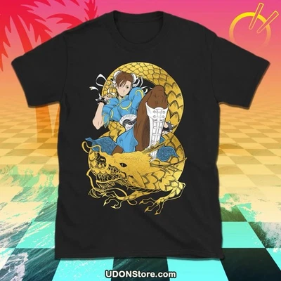 SDCC 2025 Udon Street Fighter Chun Li Gold Dragon Panzer Shirt L Large Exclusive - Image 1 of 3
