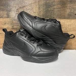 Nike Air Monarch IV Triple Black - Uomo taglia 11,5 D - 415445-001 - Foto 1 di 7