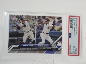 2024 Topps Now Aaron Judge / Shohei Ohtani Offseason MVP Awards #OSJO PSA 10 - Picture 1 of 3