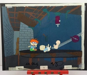 Rugrats 1990s Original Production Cel Animation.signed - Picture 1 of 3