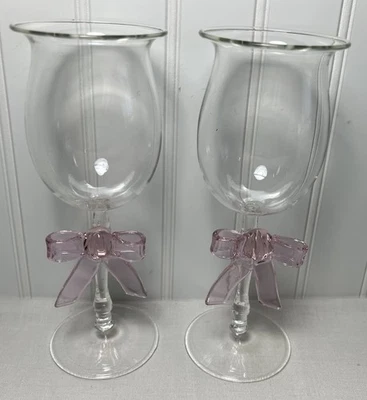 Mark And Graham BOW WINE GLASSES, SET OF 2 - Image 1 of 3