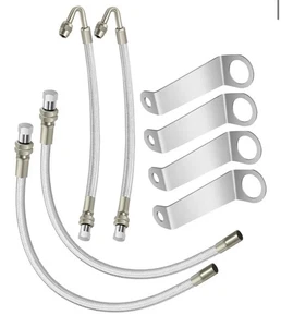 Dual Tire Valve Stem Extenders Air Inflation Kit for Truck RV - Picture 1 of 6