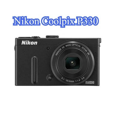 Nikon Coolpix P330 Digital Camera 12.2MP 5x Optical Zoom with Accessories Black - Image 1 of 4