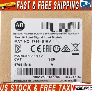 Nuevo módulo de entrada de E/S flexible Allen Bradley 1794-IB16 SER A 1794-IB16 sellado - Imagen 1 de 3