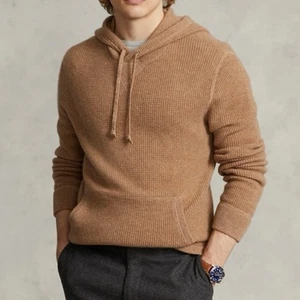 Kopiert - COACH Herren Strickpullover Wolle Kaschmir Kapuze Größe M in Braun - Bild 1 von 7