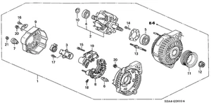 Genuine Honda Regulator Assembly 31150-P8C-A01 - Picture 1 of 1