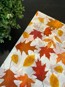 HERBSTBLÄTTER Design Seidenpapier Blätter Größe & Paketmenge wählbar - Bild 1 von 6
