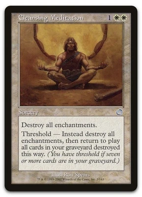 Cleansing Meditation #3 (LP) Torment TOR Magic MTG - Image 1 of 2