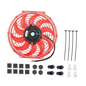 Kit de montaje de ventilador de refrigeración de radiador eléctrico de 12", refrigeración de 12 V 12 pulgadas - 1 pieza rojo - Imagen 1 de 8