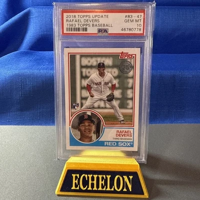 2018 Topps Rafael Devers #83-47 Boston Red Sox RC Rookie PSA 10 GEM MINT - Image 1 of 2