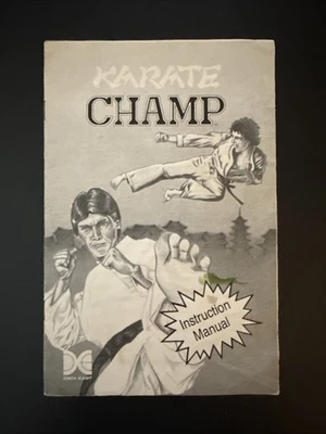 Vintage 1984 Karate Champ Commodore 64 MANUAL ONLY - Image 1 of 2