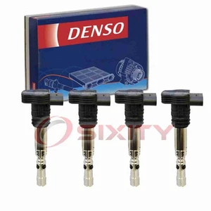 4 pc Denso Direct Ignition Coils for 2001-2006 Audi TT 1.8L L4 Spark Wire bx - Picture 1 of 5
