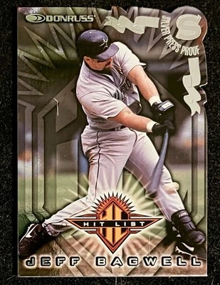1998 Donruss - Hit List Jeff Bagwell #373 Press Proof Silver /1500 - Image 1 of 2