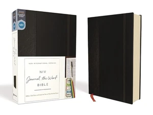 NIV BIBLE: Journal the Word - WIDE MARGINS FOR NOTE TAKING [Black, Hardcover] - Picture 1 of 9