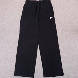 Pantalones deportivos Nike Sportswear polar dobladillo abierto para mujer pequeños negros holgados BV4093 - Imagen 1 de 10