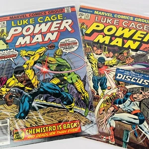 Paquete de libros de cómics de Marvel Power Man Luke Cage #22 DEC #36 OCT 1974 1976 de colección - Imagen 1 de 12