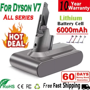 6.0Ah for Dyson V7 Battery Animal V7 Motorhead Abosolute SV11 Trigger Fluffy AU - Picture 1 of 13