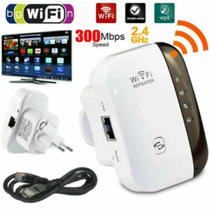 WLAN Repeater Router Range WIFI Signal Verstärker Access Point Booster 300Mbps - Afbeelding 1 van 8