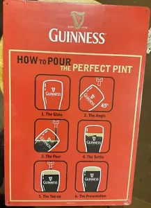 Insegna Latta Metallo How to Pour a Guinness Pub Bar Dublino Irlanda Pinta Perfetta �� - Foto 1 di 4